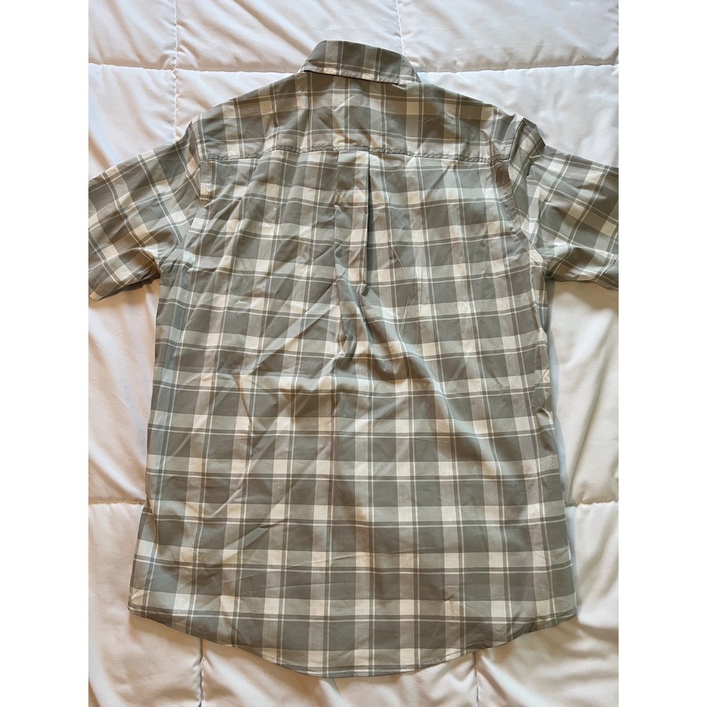 Eddie Bauer Shirt Men Small Plaid Voyager Flex Fishing Button Down (a35) - Picture 6 of 10